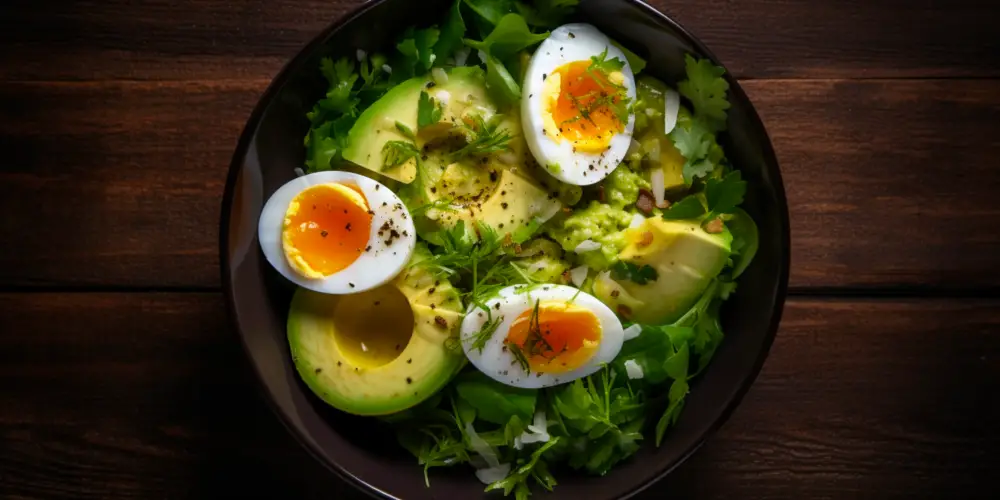cheap keto meals avocado egg salad
