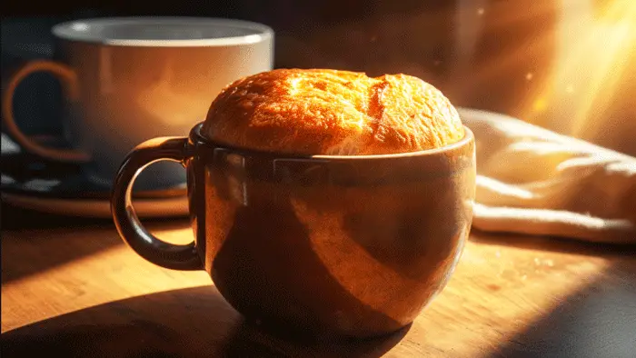 Lazy Keto Meals bread in a mug dish