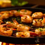 ketogenic shrimp recipe on a BBQ