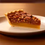 ketogenic pecan pie on a plate