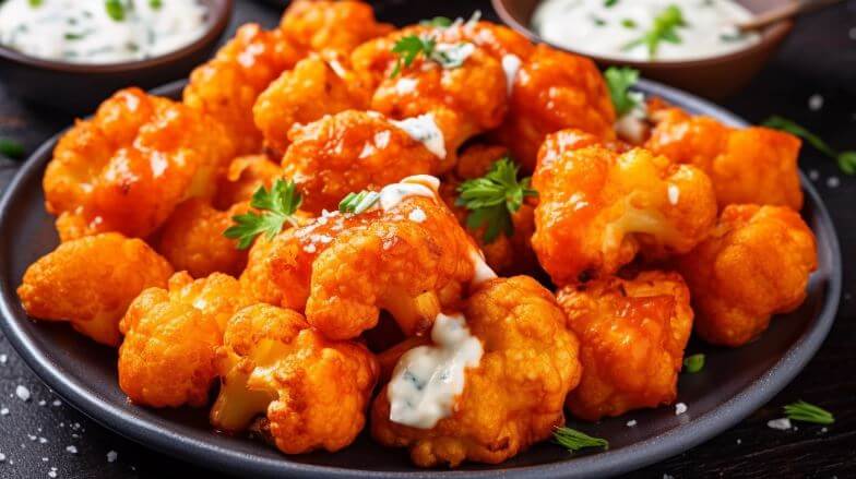 vegan buffalo cauliflower