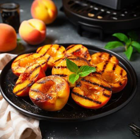 air fryer peaches